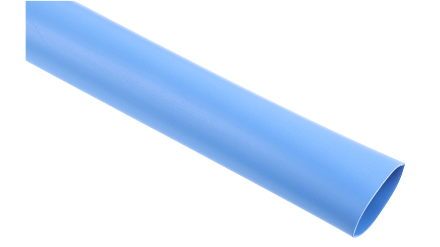 Guaina termorestringente RS PRO Ø 19mm, col. Blu, restringimento 3:1, L. 1.2m, adesiva