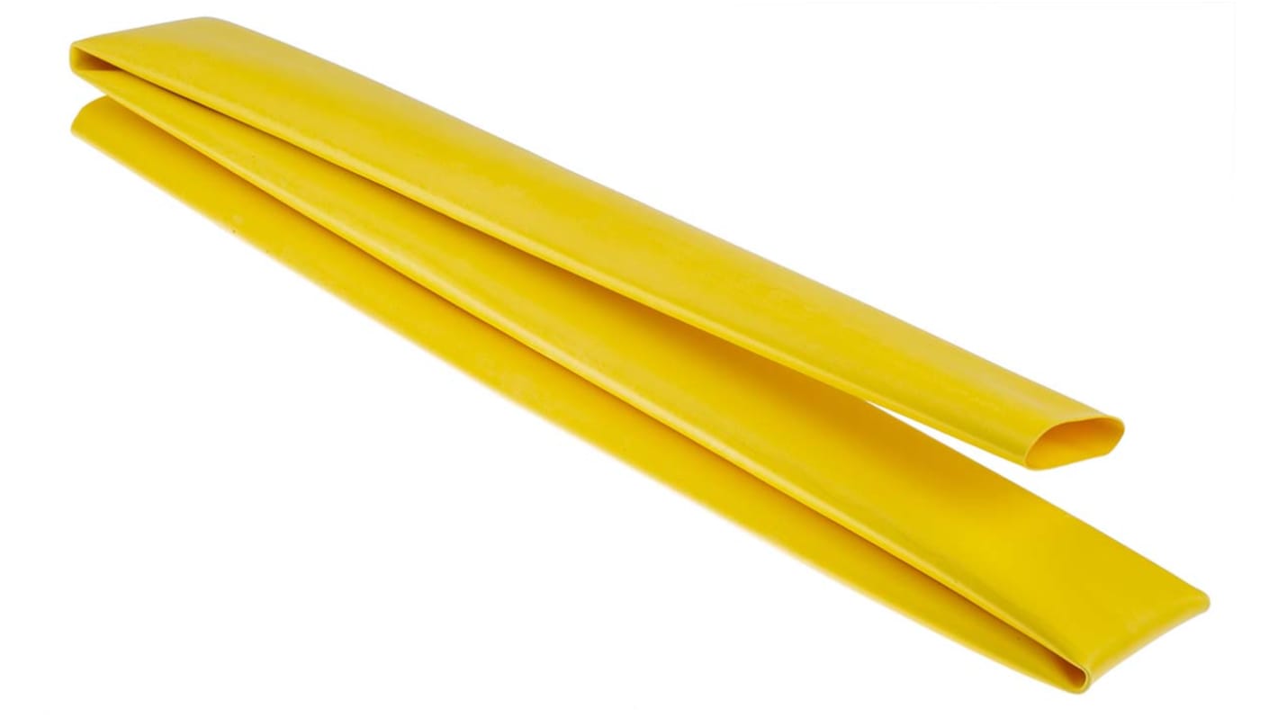 RS PRO Adhesive Lined Heat Shrink Tube, Yellow 40mm Sleeve Dia. x 1.2m Length 3:1 Ratio