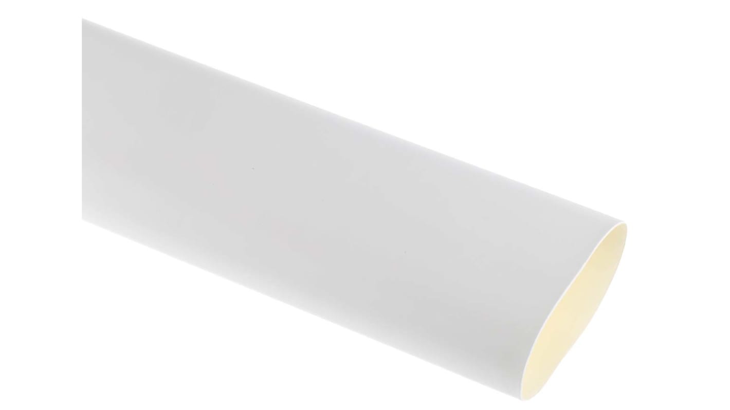 Guaina termorestringente RS PRO Ø 40mm, col. Bianco, restringimento 3:1, L. 1.2m, adesiva