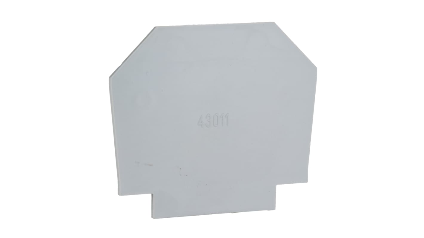 RS PRO End Plate for Use with Feed Through Terminal Block