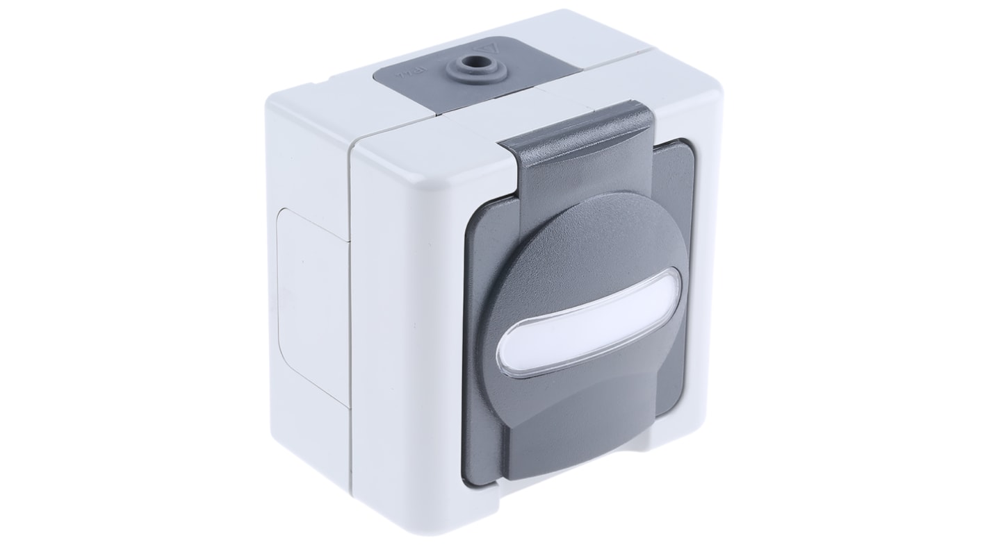 Kopp 插座, 16A, 250 V, 灰色