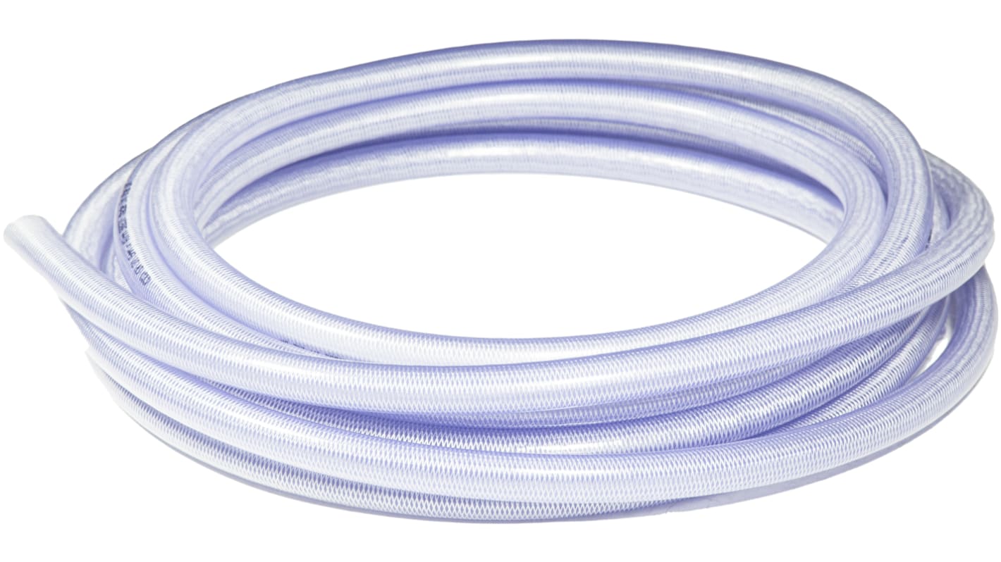 RS PRO PVC, Hose Pipe, 32mm ID, 42mm OD, Clear, 15m