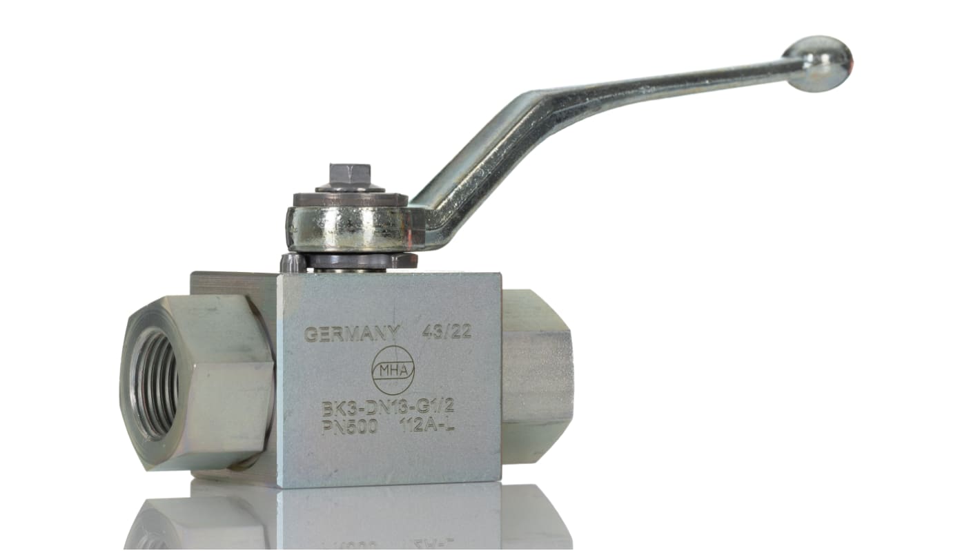 RS PRO Steel Hydraulic Ball Valve G 1/2