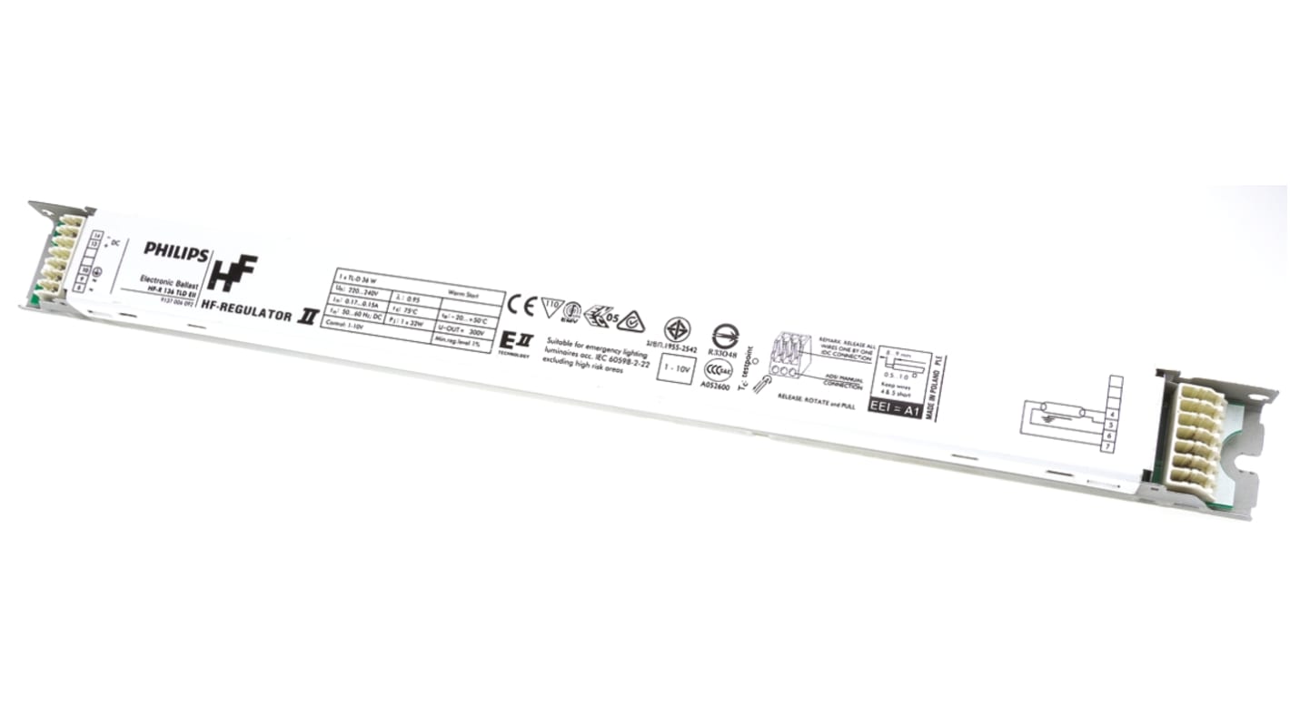 Ballast per illuminazione Philips Lighting, tipo Elettronico, 36 W, 220 → 240 V, per lampade fluorescenti