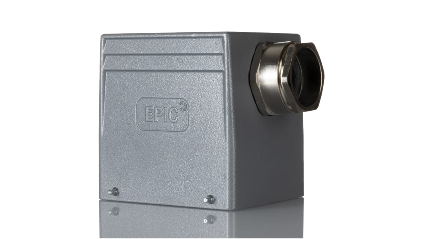 EPIC H-B Heavy Duty Power Connector Hood, 32 Contacts, PG29 Thread, Side Entry EPIC Range