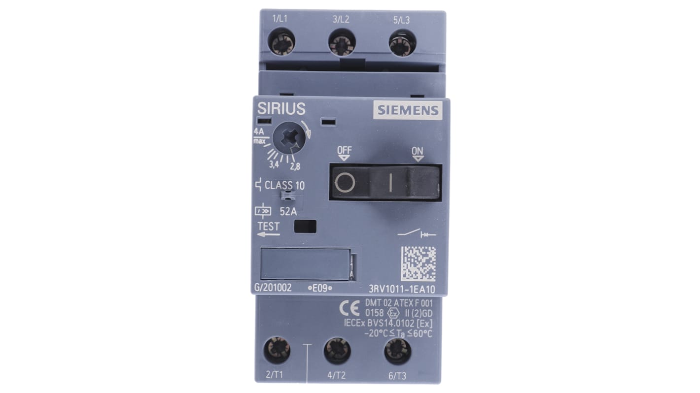 Siemens 2.8 → 4 A SIRIUS Motor Protection Circuit Breaker