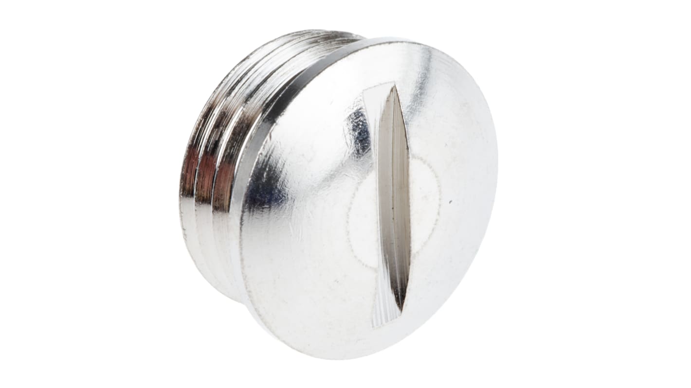 Lapp Blanking Plug, PG9, Nickel Plated Brass, 17mm Diameter, Threaded