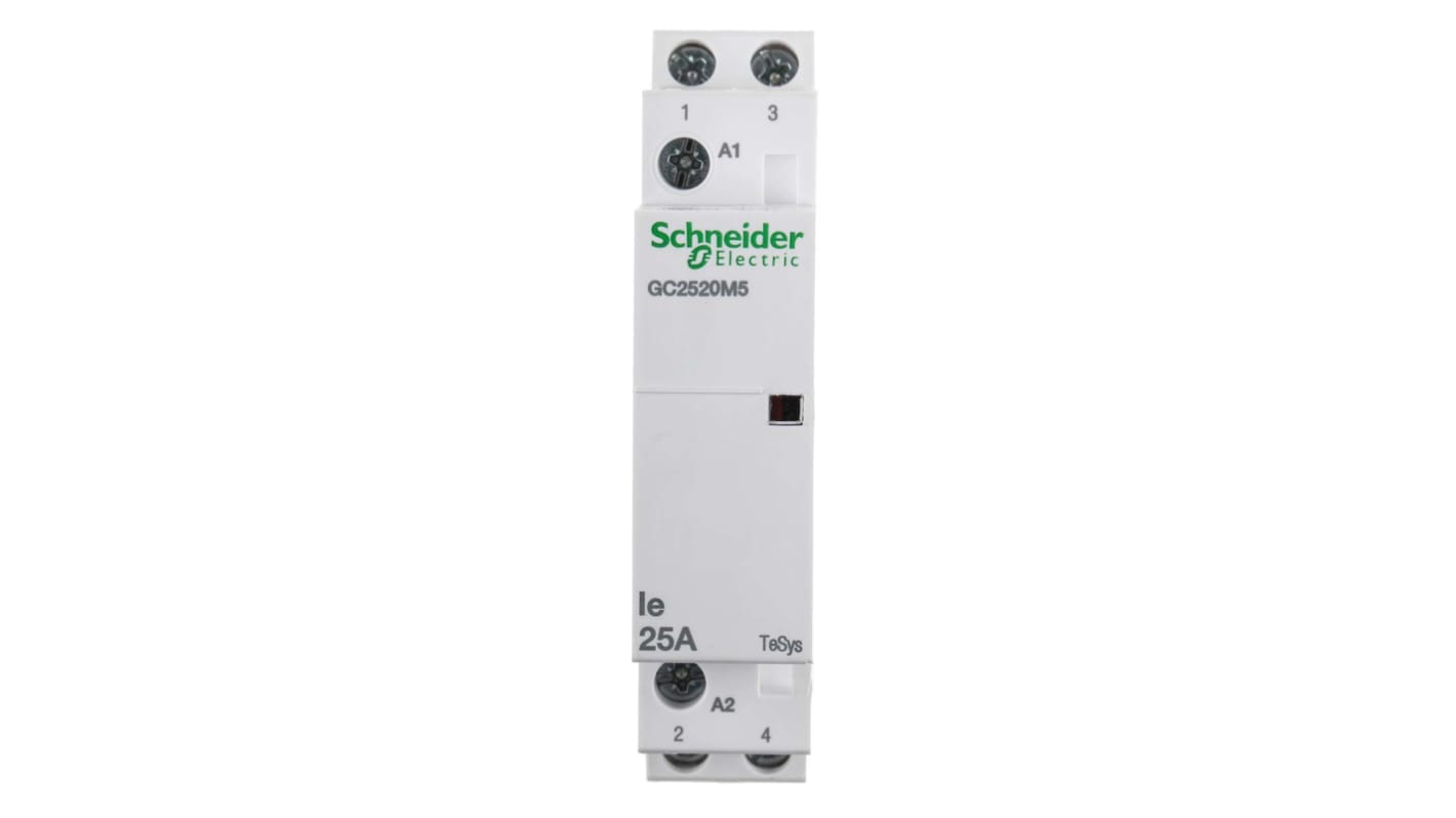 Schneider Electric TeSys GC GC25 Leistungsschütz 230 V ac-Spule, 2 -polig , 250 Vac / 25 A 2 Schließer 1-Hilfskontakte