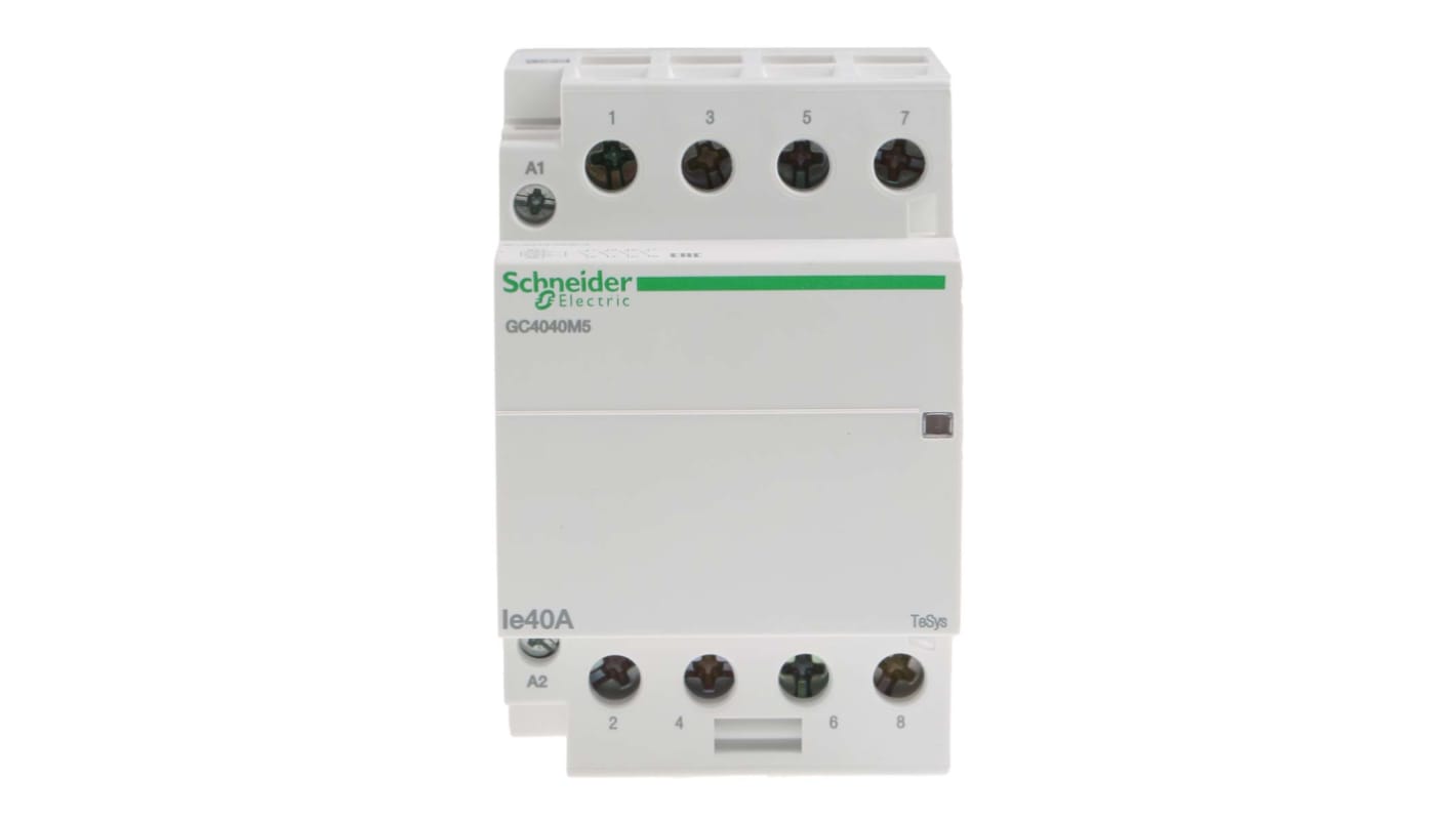 Contattore Schneider Electric, serie GC40, 4 poli, 4NO, 40 A, bobina 230 V ca