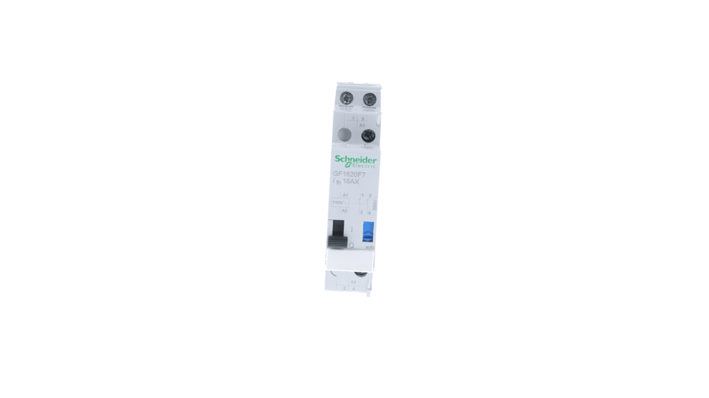 Schneider Electric DIN Rail Power Relay, 48 V dc, 110V ac Coil, 16A Switching Current, SPST