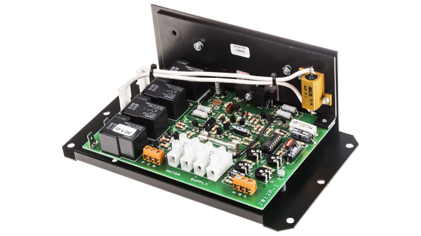 Controlador de motor DC RS PRO, 12 V, 12 A, controlado por potenciómetro