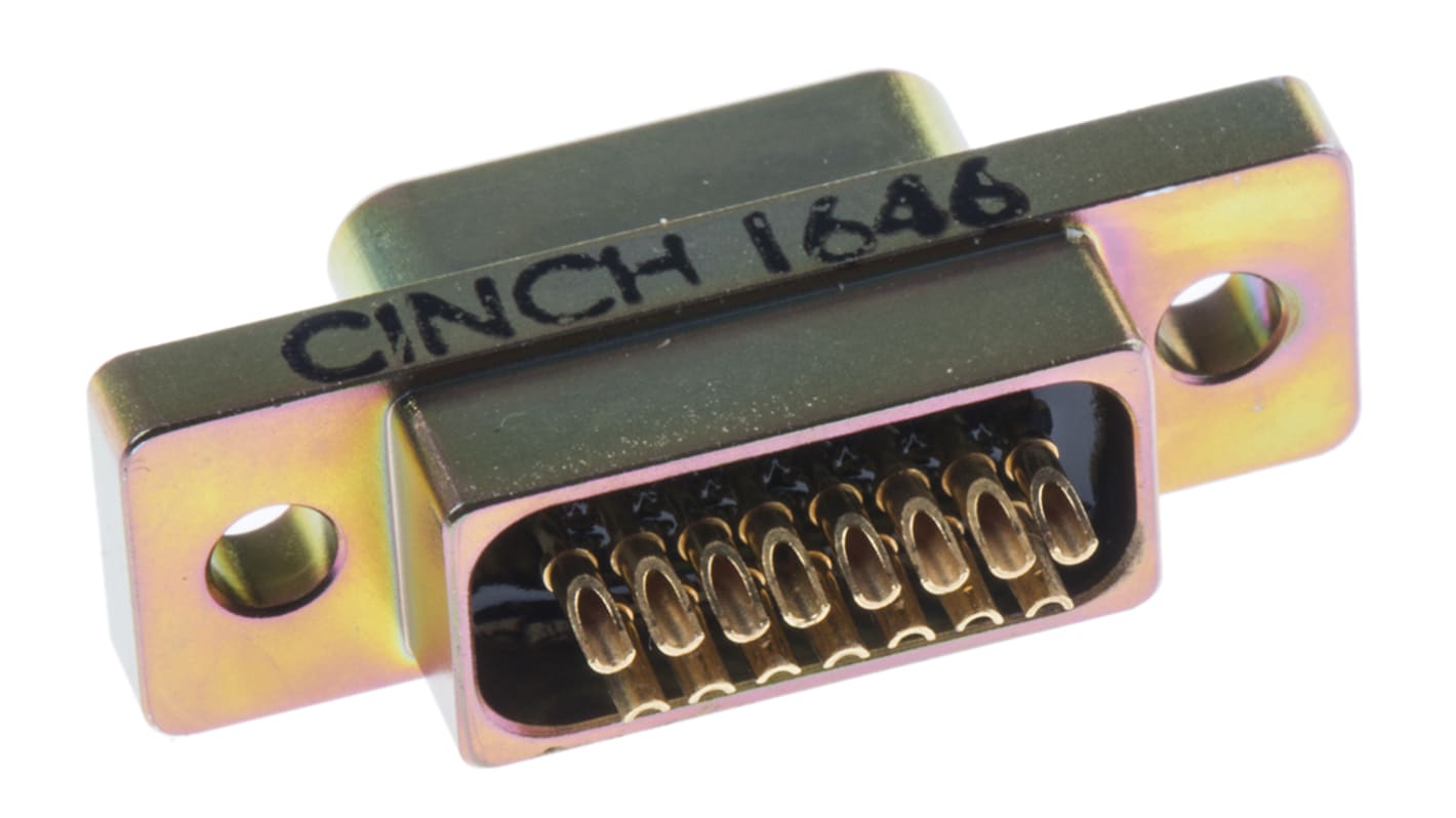 RS PRO 15 Way Panel Mount D-sub Connector Plug