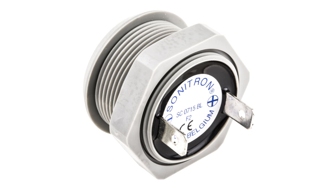 Cicalino Sonitron, 15V cc, Ø 36.5mm, 98dB, tono Continuo, Su foro