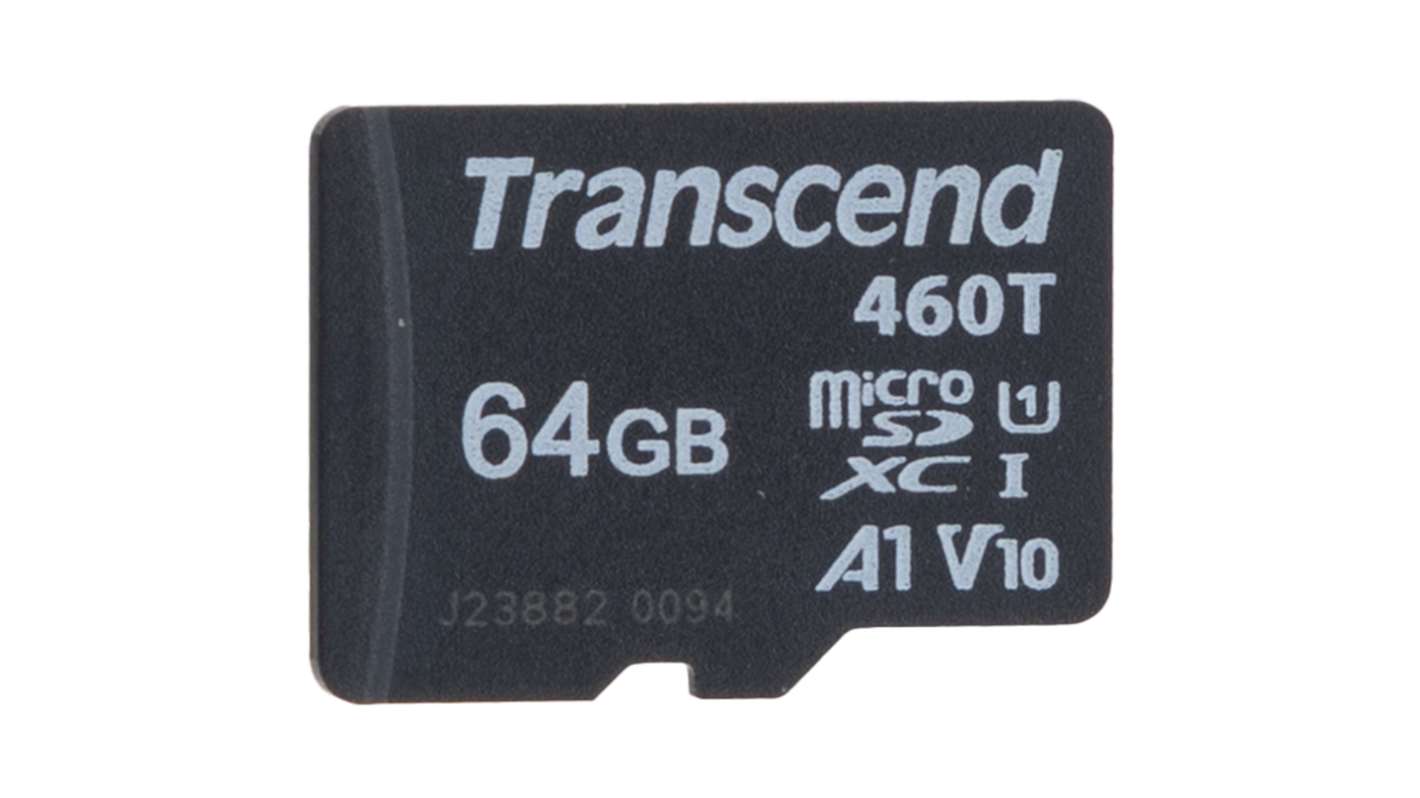 Transcend MicroSD Micro SD Karte 64 GB V30 Industrieausführung, 3D