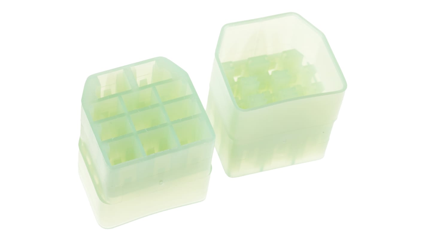 TE Connectivity 11-pol. Crimpterminalhus, Nylon 66, , Ufarvet