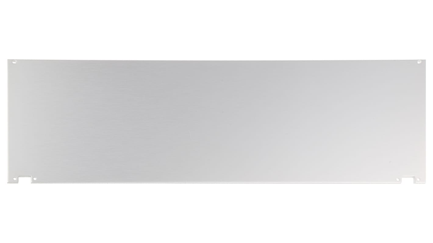 RS PRO Grey Aluminium Hinged Panel, 3U, 84HP