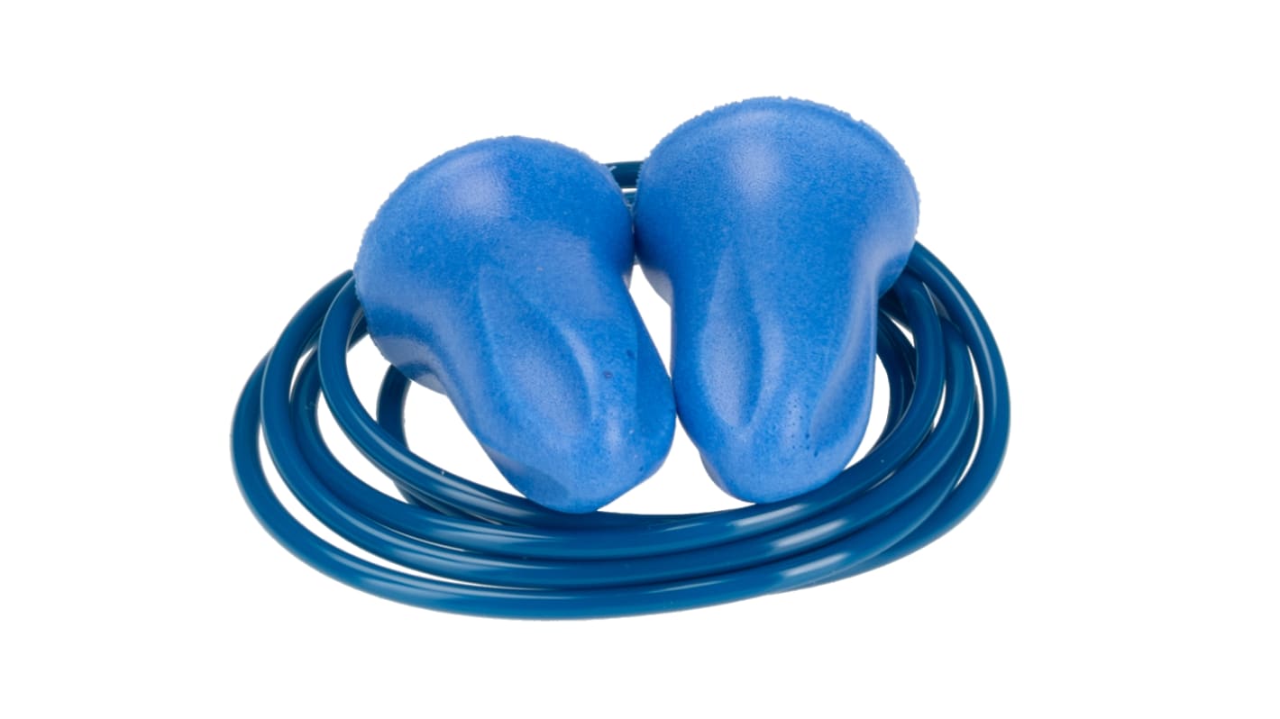 RS PRO Einweg Gehörschutzstöpsel EN352 Elastomer Blau, SNR 20dB, 200 Paar