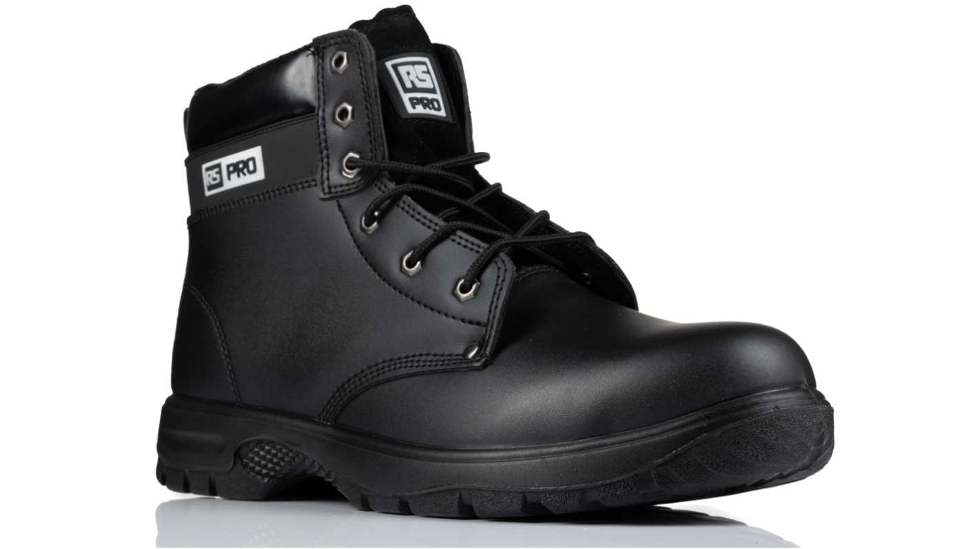 RS PRO 安全ブーツ, Black, スチール