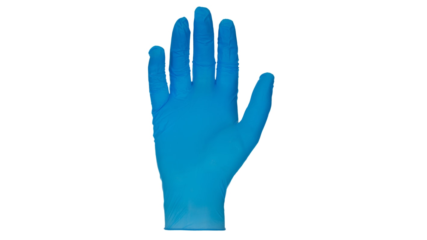 RS PRO Blue Nitrile, Vinyl Food Industry Gloves, Size 9, Large