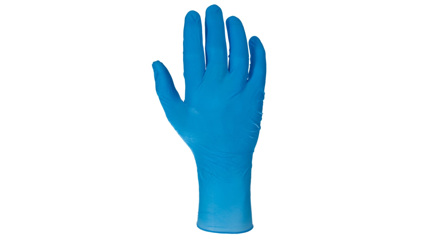 Guantes desechables RS PRO sin polvo de Nitrilo Azul, talla 8, M, caja de 50 unidades