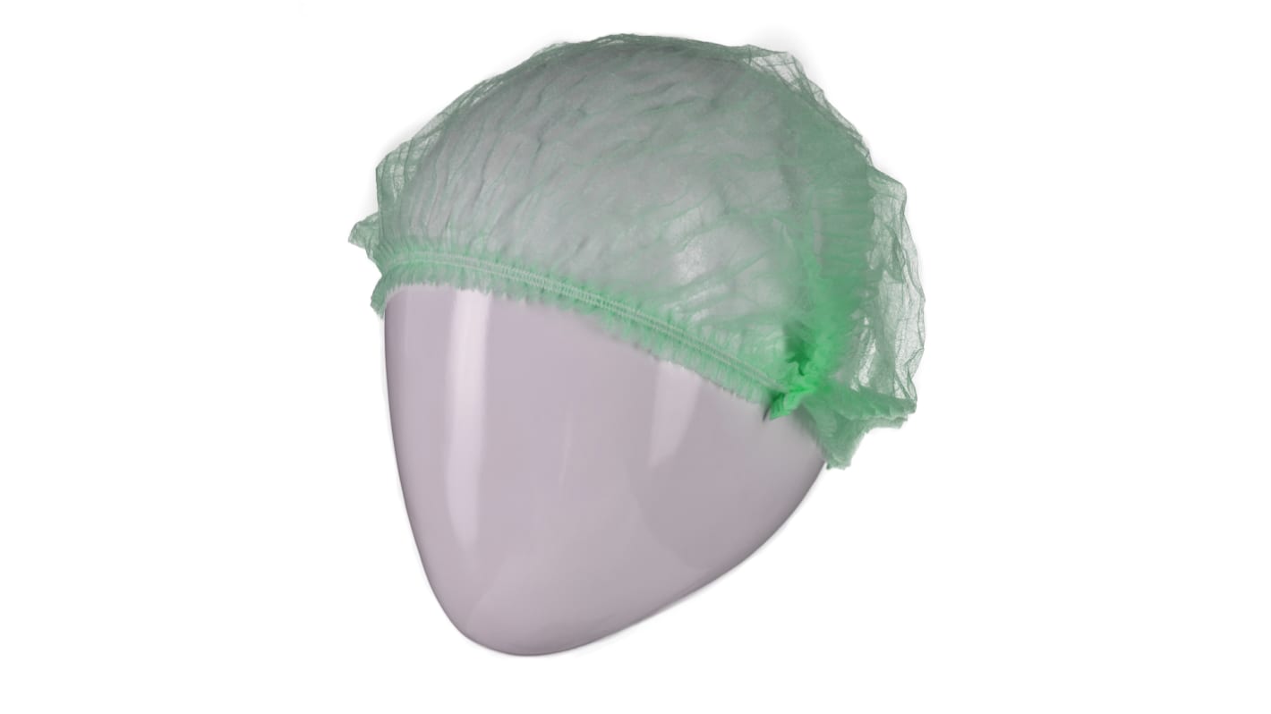 Retina per capelli Monouso in polipropilene, col. Verde, Misura singola
