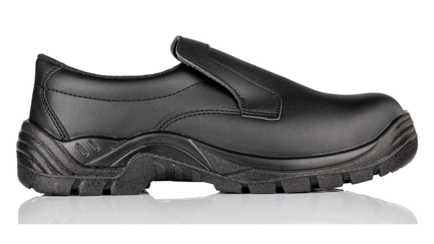 RS PRO Unisex Black Steel Toe Capped Safety Shoes, UK 10, EU 44