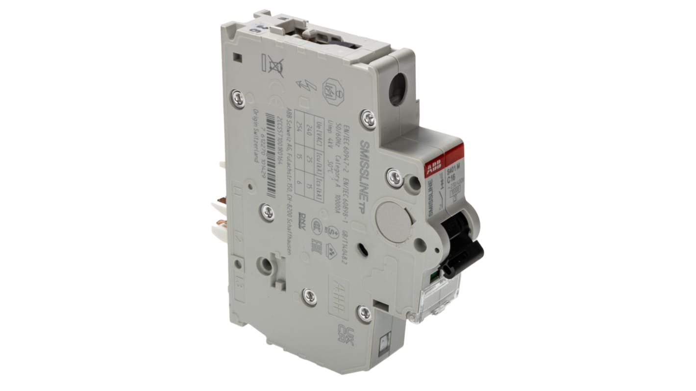 Interruttore magnetotermico ABB, 1P 16A 25 kA, Tipo C