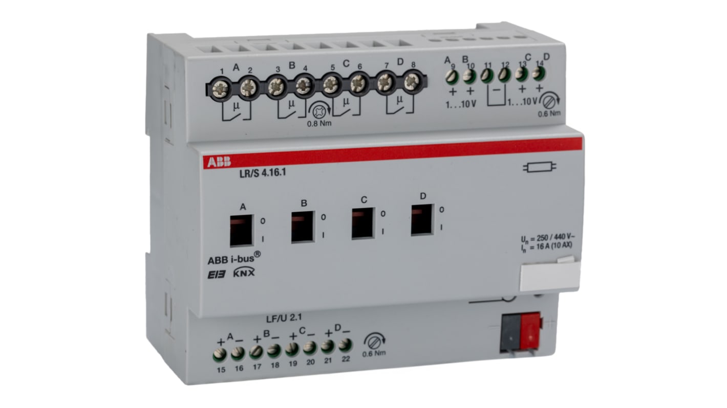 ABB Lighting Controller General Lighting Controller, Light Sensor, DIN Rail Mount, 110 → 230 V ac