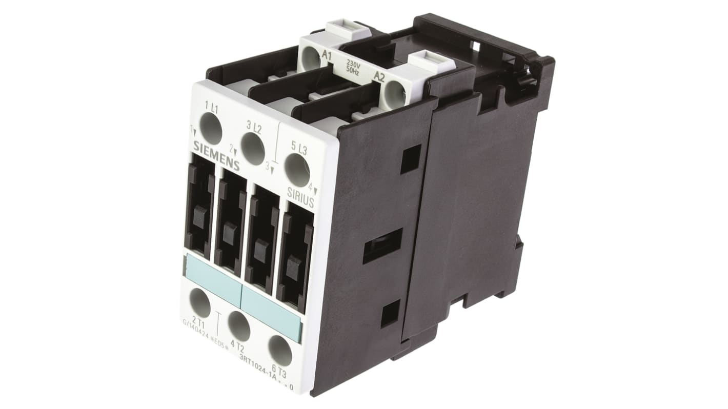Siemens 接触器, 5.5 kW, 线圈230 V 交流, 触点12 A, 400 V 交流, 3P, 3 常开, 3RT1系列