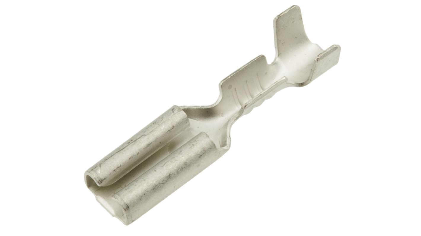 TE Connectivity FASTON .110 Uninsulated Female Spade Connector, Receptacle, 2.79mm Tab Size, 0.2mm² to 0.6mm²