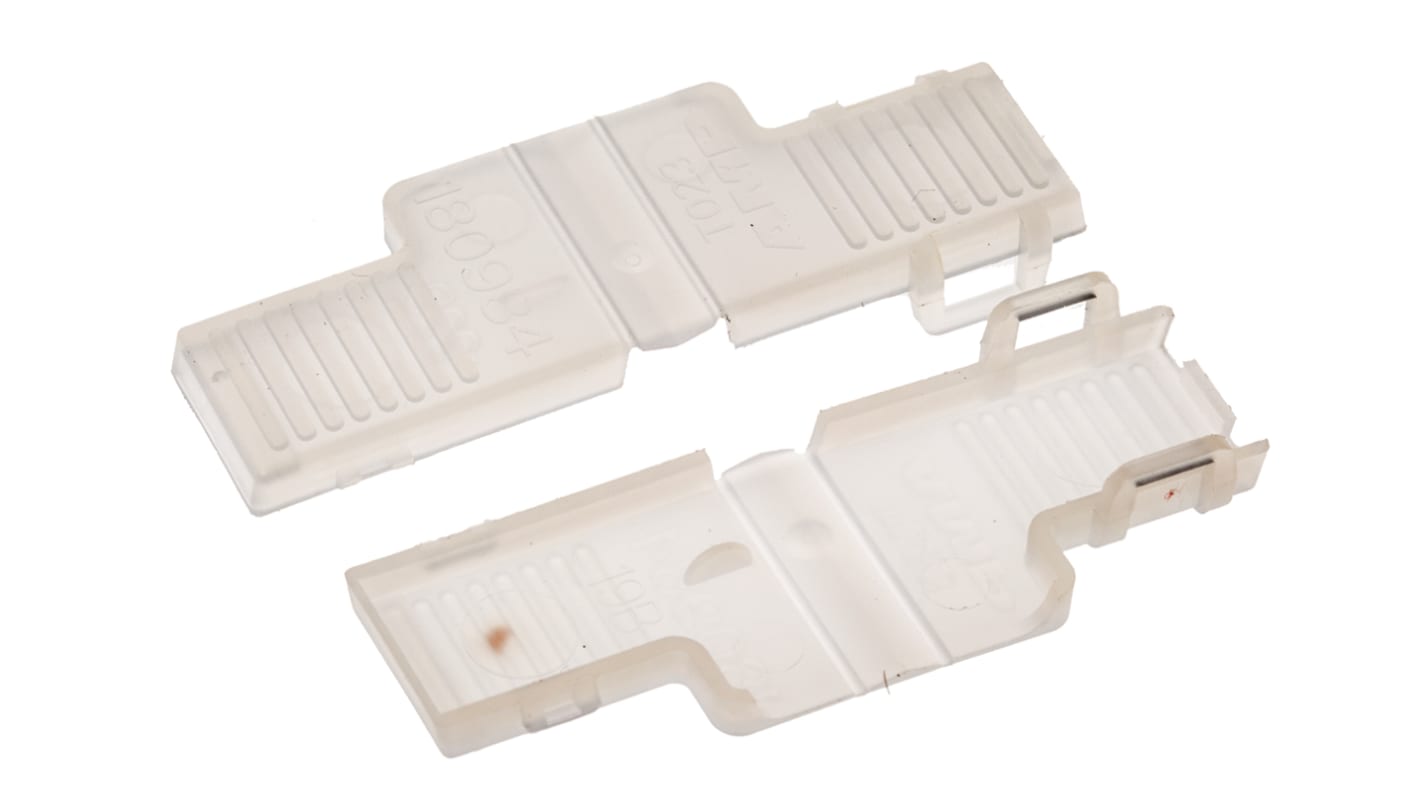 TE Connectivity, FASTON .250 Nylon 66 Crimp Terminal Housing, Natural