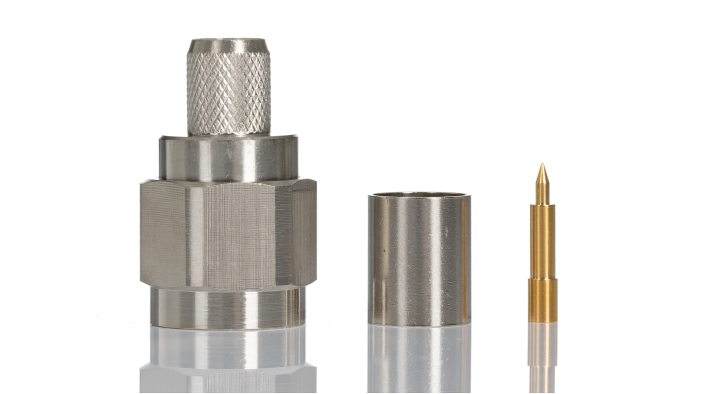 RS PRO Stecker Koaxialsteckverbinder N-Steckverbinder, Kabelmontage Crimp-Anschluss, für LMR-400-Kabel, 50Ω, Gerade