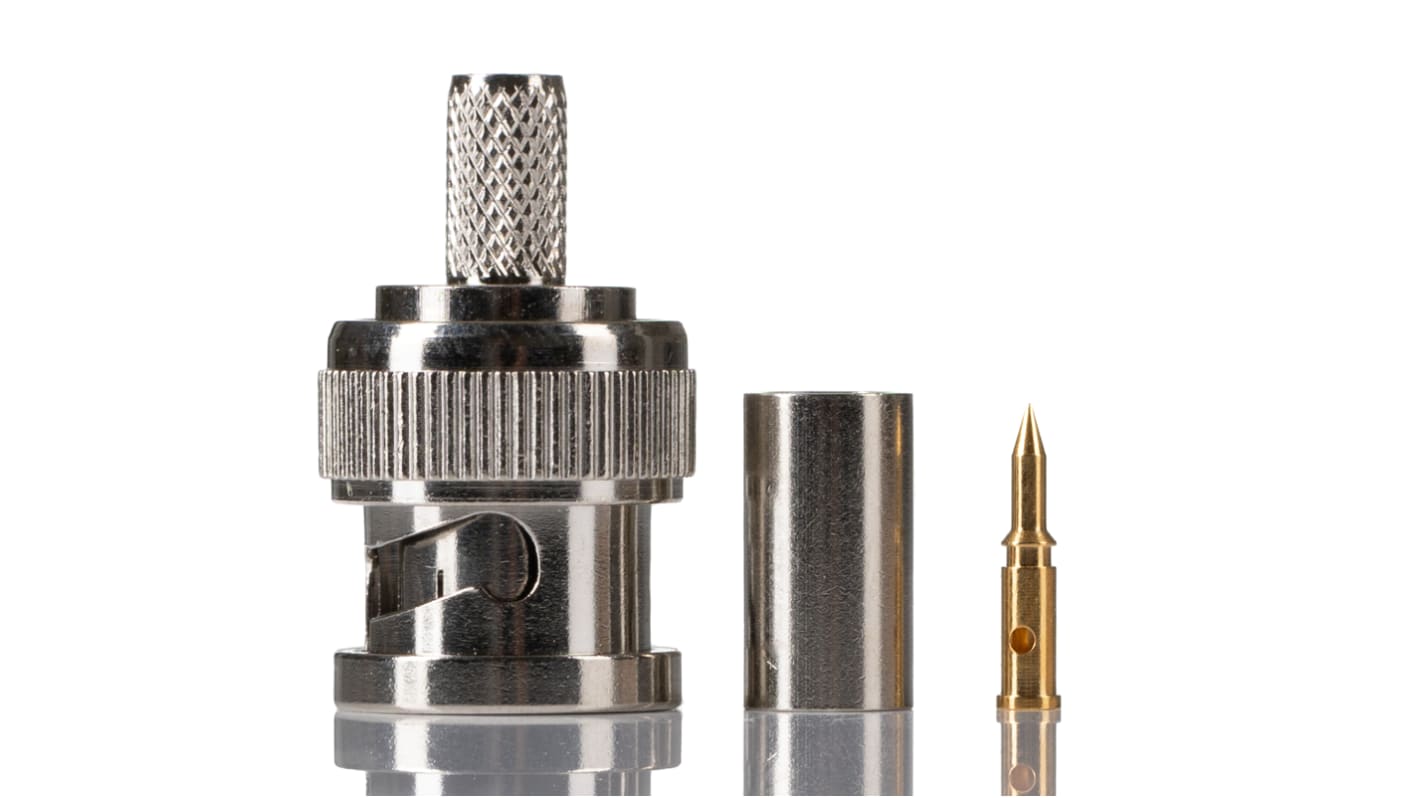 RS PRO Straight 50Ω Coaxial Adapter BNC Plug to BNC Plug 3GHz