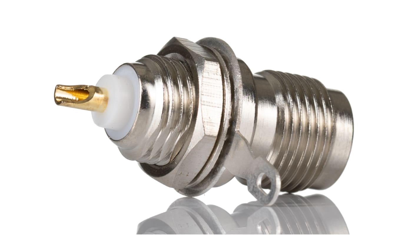 RS PRO, Jack Bulkhead TNC Connector, 50Ω, Solder Termination, Straight Body