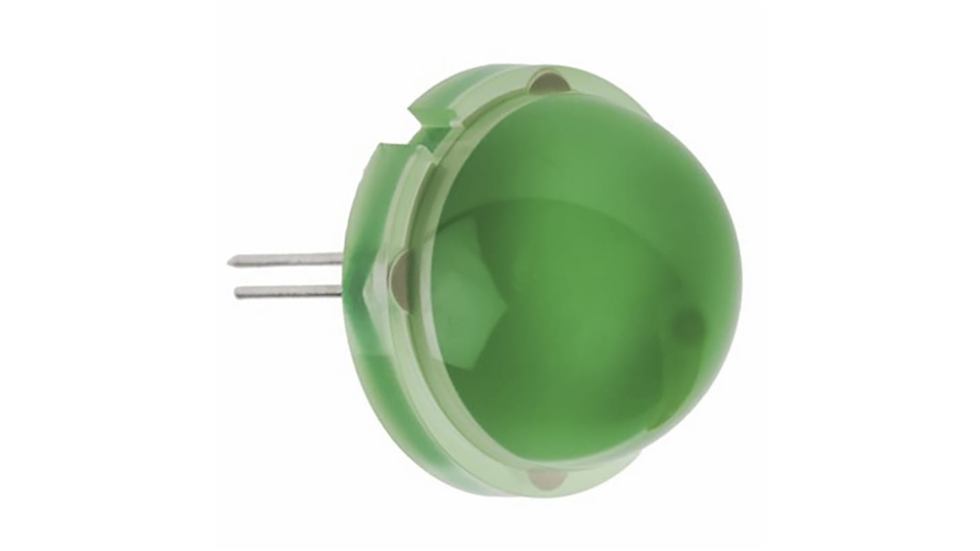 Kingbright6 → 8 V Green LED 20 mm Through Hole, BIG LAMP DLC2/6SGD