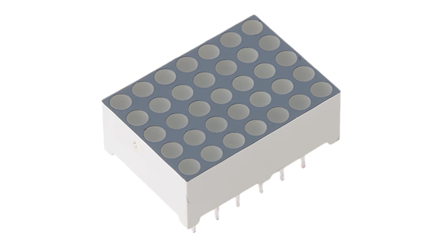 TA07-11GWA Kingbright Dot Matrix LED Display, CA 7 x 5 Dot Matrix Green 12 mcd 17.2mm