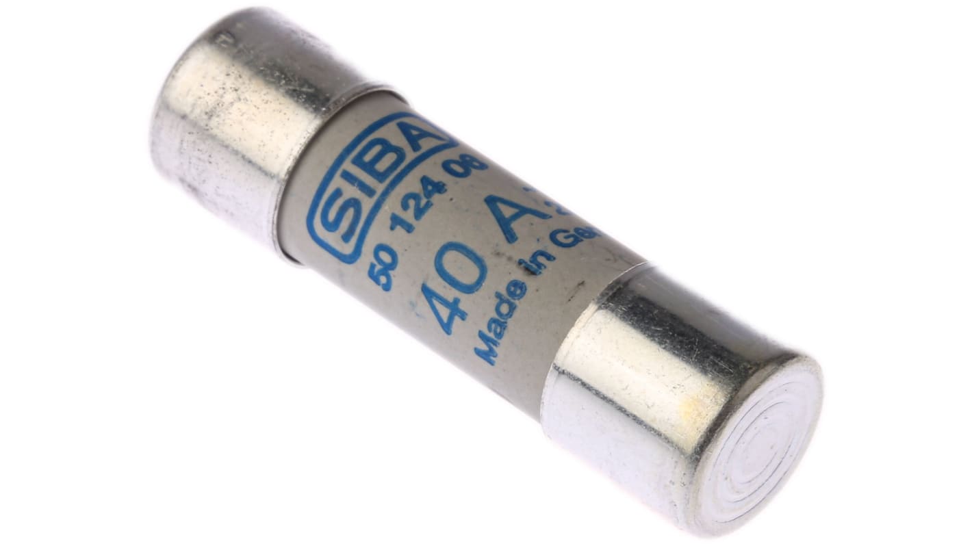 SIBA (シバ) 管ヒューズ 40A 14 x 51mm 690V ac 50-124-06/40A | RS SIBA (シバ) 管ヒューズ 40A 14 x 51mm 690V ac 50-124-06/40A | RS