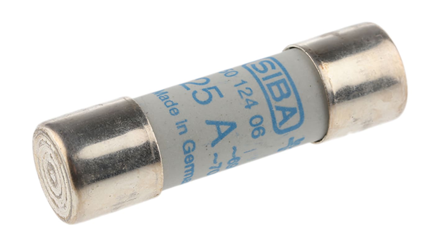 Fusibile a cartuccia SIBA URZ, 25A, Ø 14 x 51mm, 690V ca