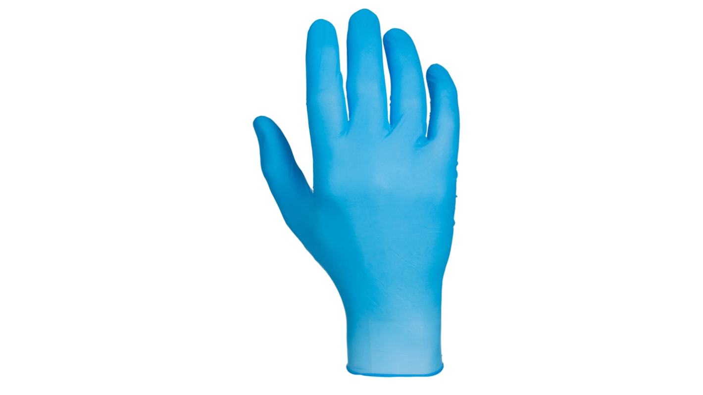 Skytec UTAH Blue Powder-Free Nitrile Disposable Gloves, Size 7, Small, 100 per Pack