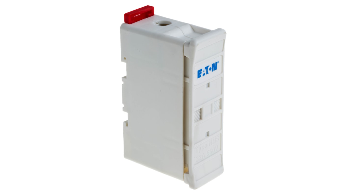 Eaton 32A Rail Mount Fuse Holder for F1 Fuse, 1P, 550V ac