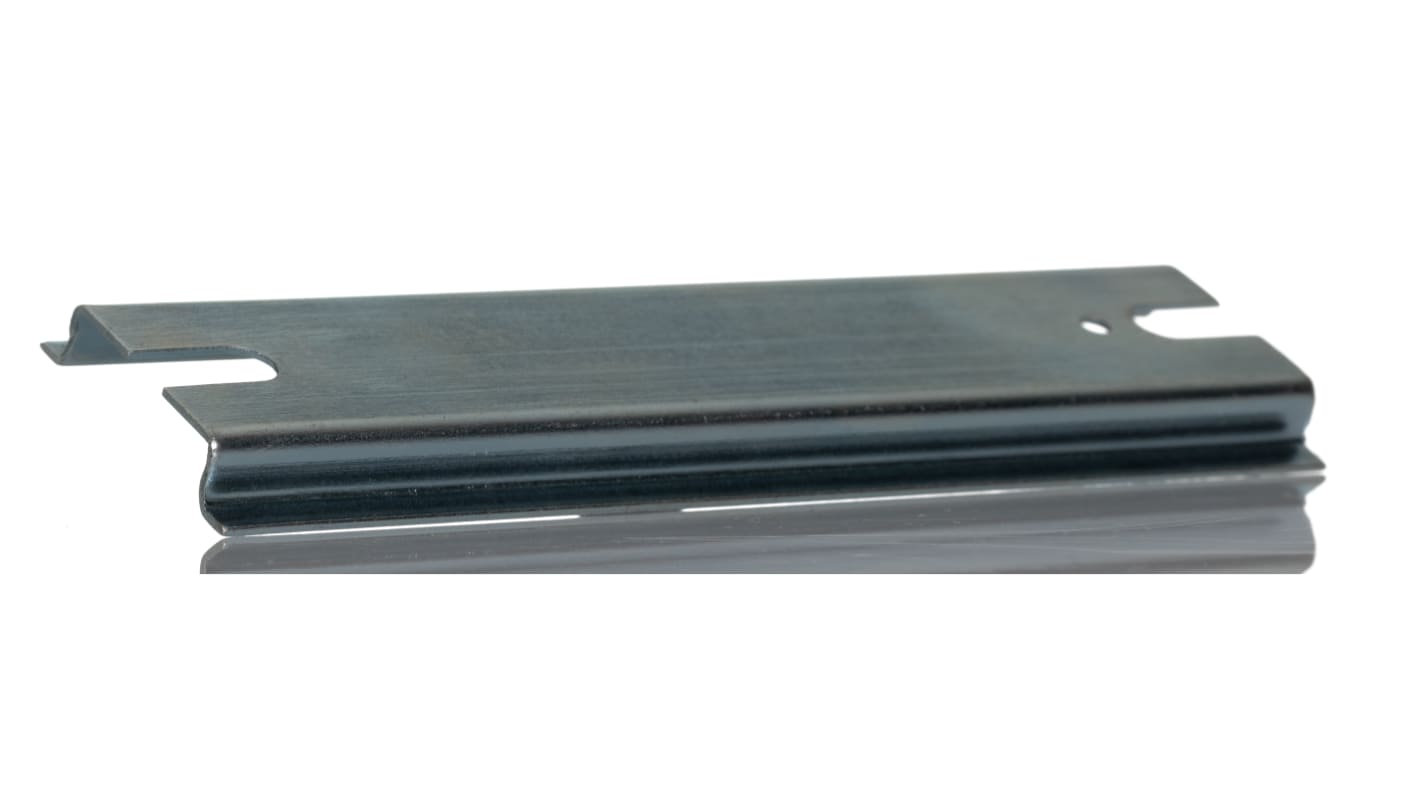 RS PRO Steel Unperforated DIN Rail, Top Hat Compatible, 164mm x 35mm