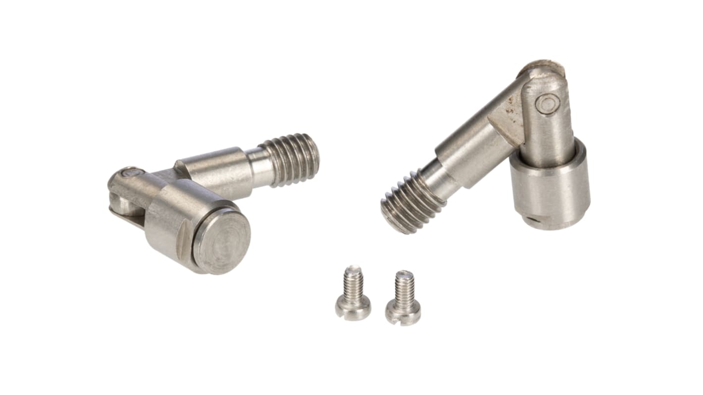 RS PRO Stainless Steel Concealed Hinge, Screw Fixing, 51.5mm x 12mm