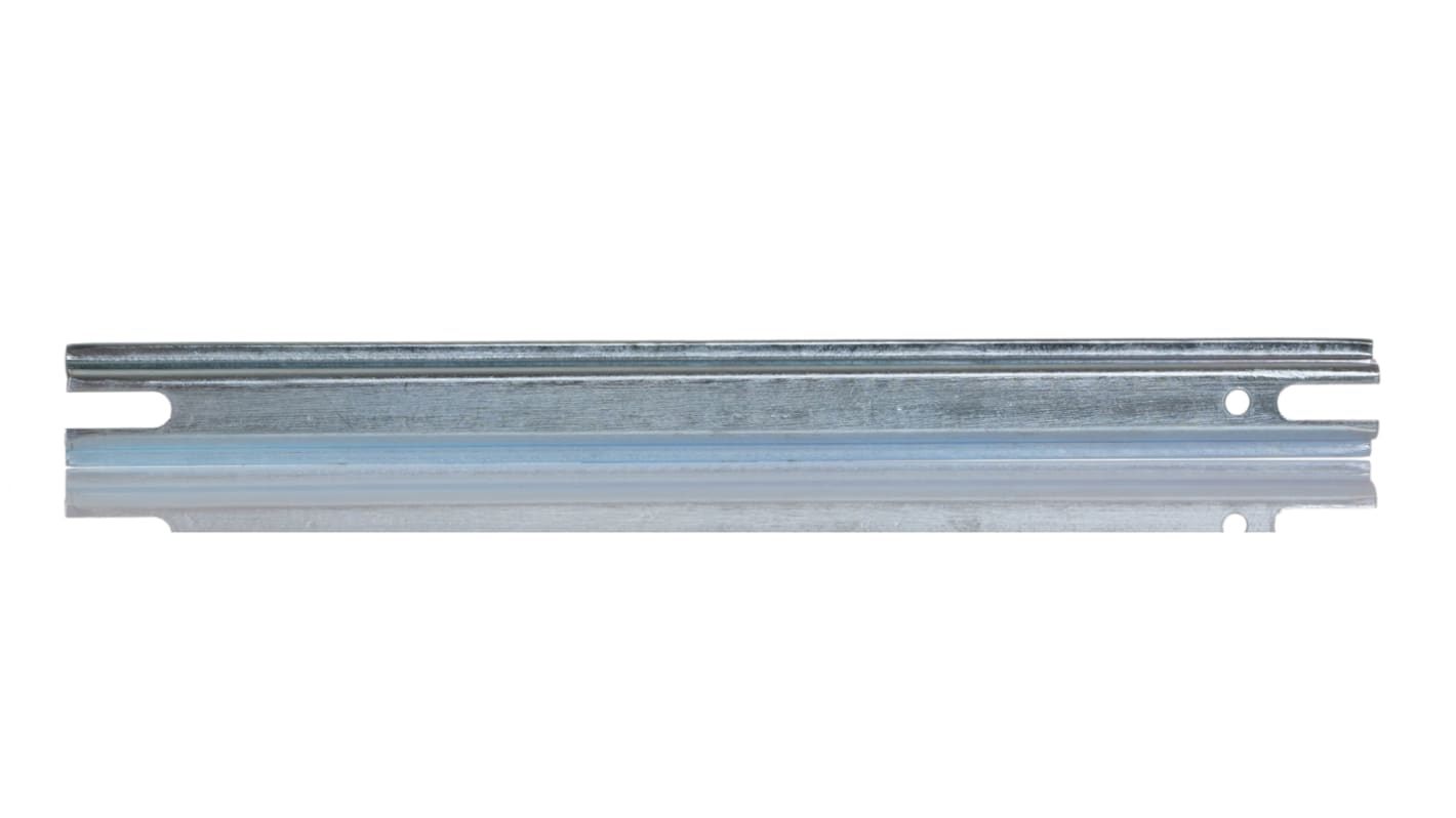 RS PRO Steel Unperforated DIN Rail, Top Hat Compatible, 163mm x 15mm
