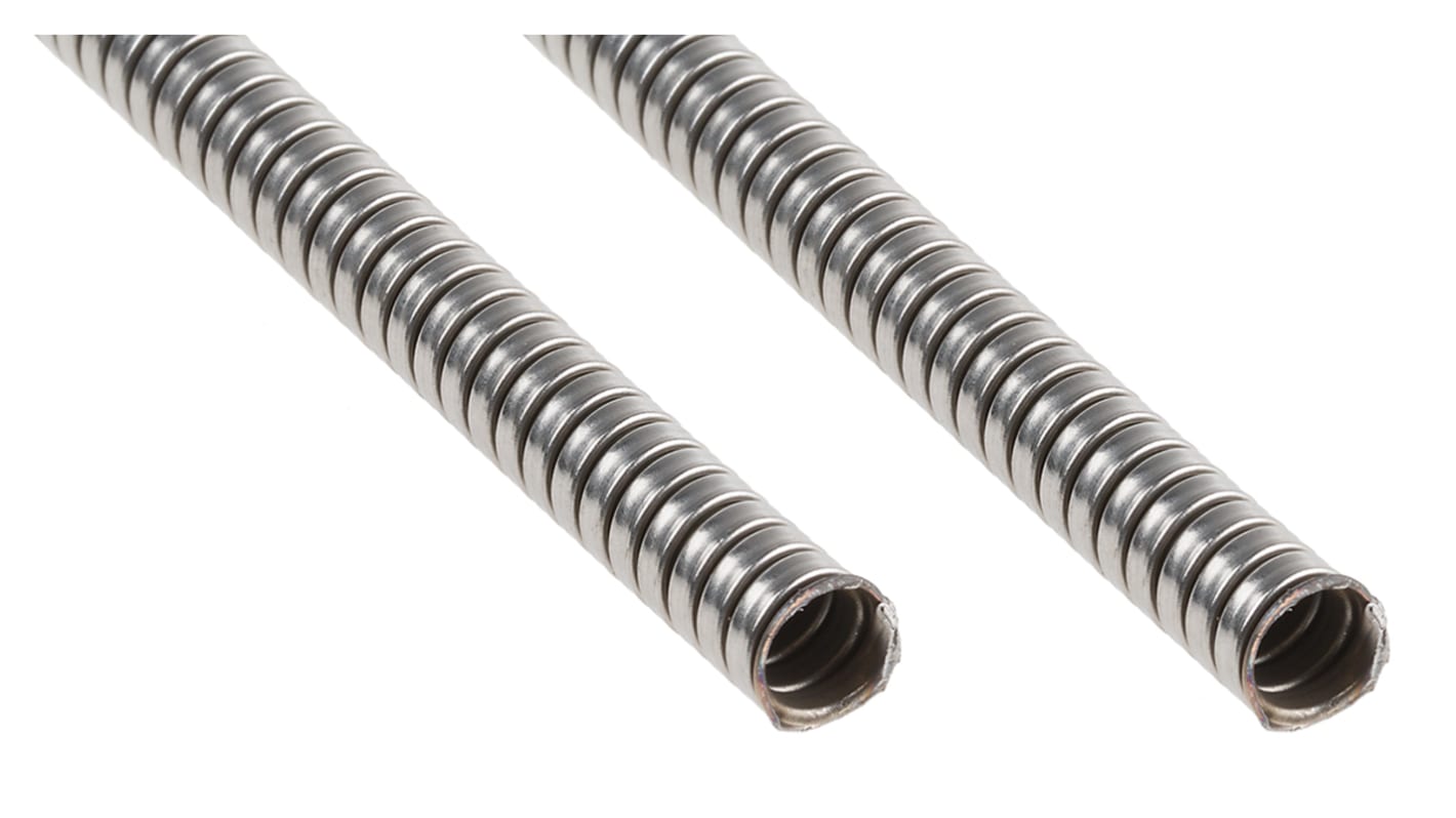 Kopex 不锈钢挠性电缆管, Φ10mm标称, 9.6mm外径, 7mm内径, 15m长, IP40, 金属, KSU系列