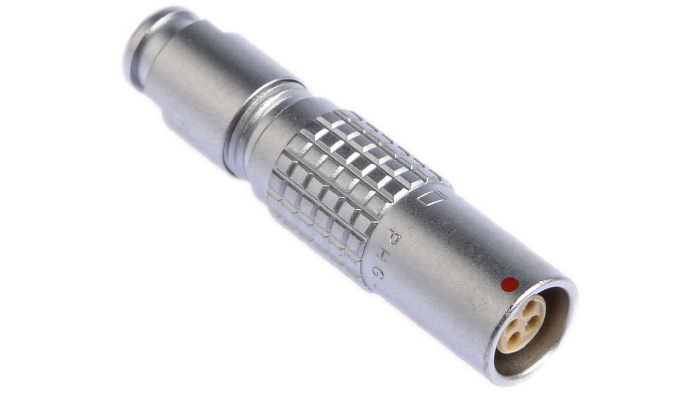 LEMO Circular Connector, 4 Contacts, Cable Mount, Socket, Female, IP50, 0B Series