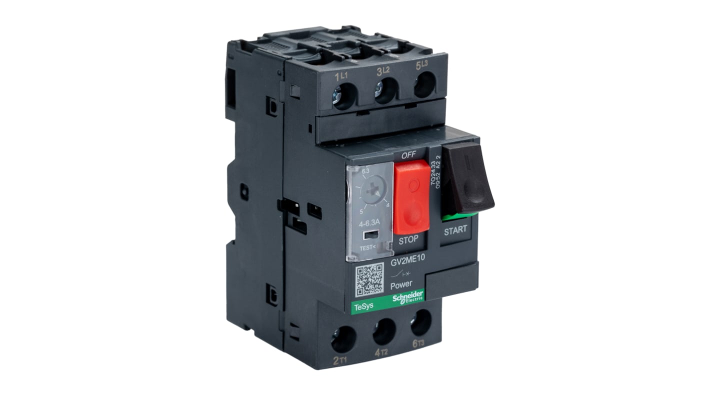 Interruttore automatico del motore Schneider Electric, 690 V, 4 → 6,3 A TeSys