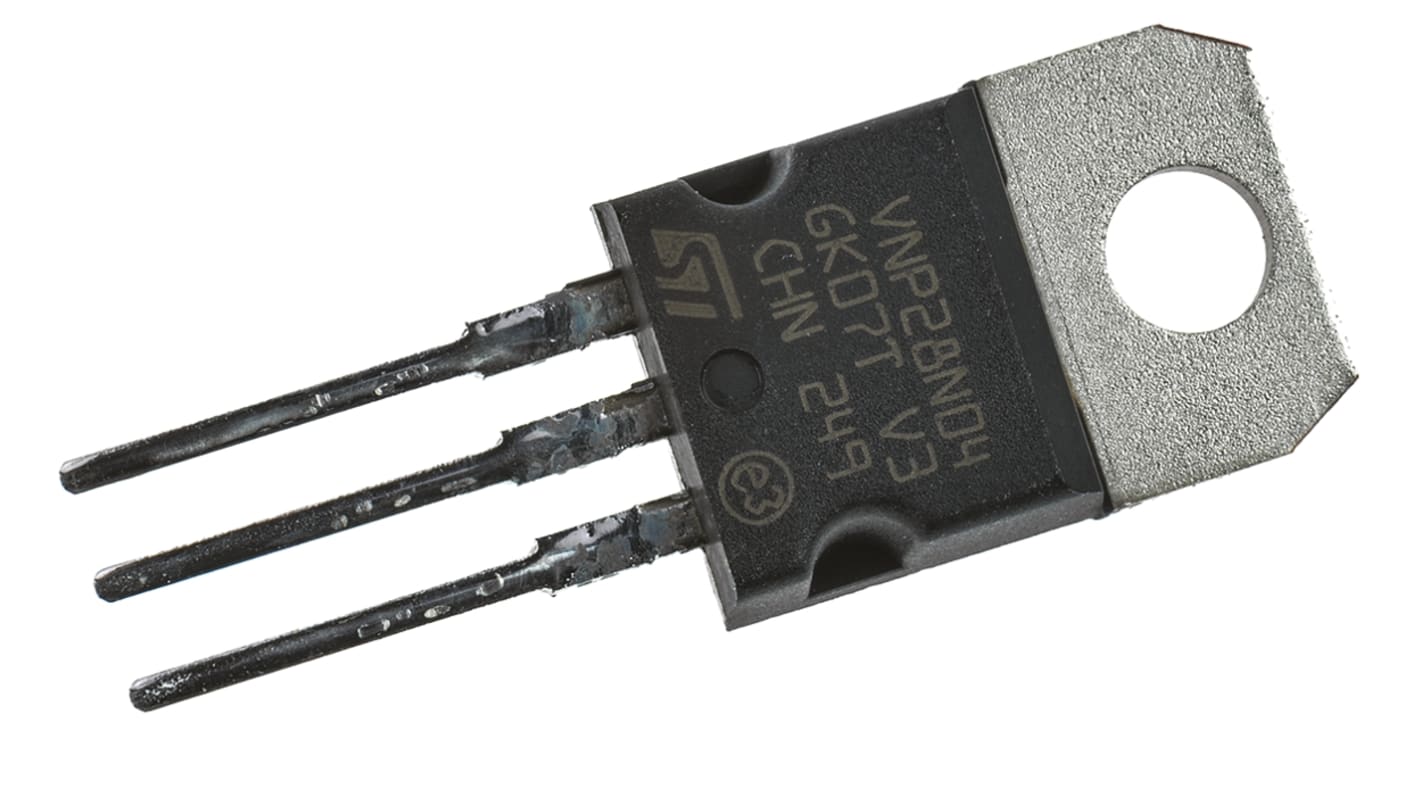 STMicroelectronics VNP28N04-E, OMNIFET: Fully Autoprotected Power MOSFET Power Switch IC 3-Pin, TO-220
