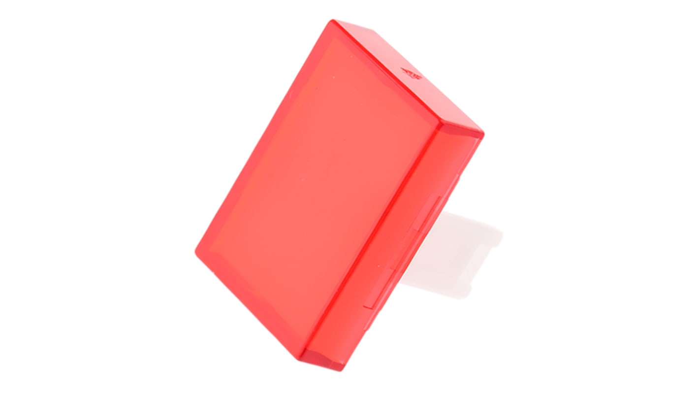 EAO Red Rectangular Push Button Lens for Use with 31 Series