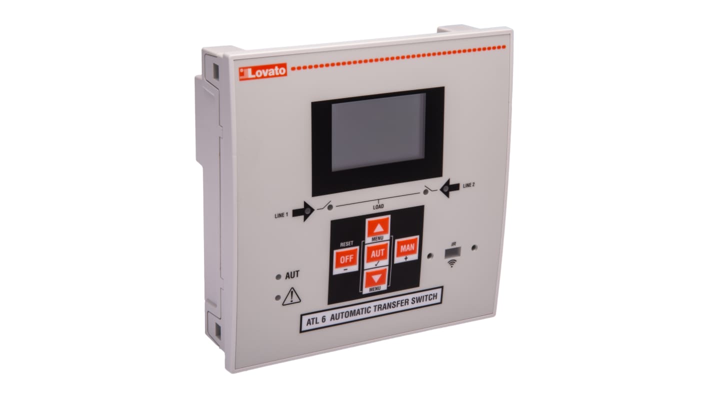 Lovato ATL Series Controller for Use with 2 Power Sources With Three Phase Control, 110 → 240 V ac Supply, Relay