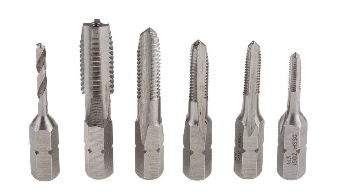 RS PRO Tap & Drill Set, M3 → M10 Thread